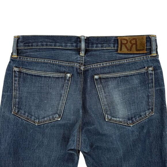Ralph Lauren RRL Double RL Men's Slim Japanese Selvedge Denim Rigid Jeans 32x34 - Picture 4 of 16